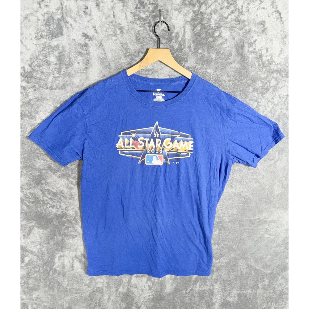 Fanatics Los Angeles Dodgers MLB T Shirt All Star Game 2022 Mens XL Blue